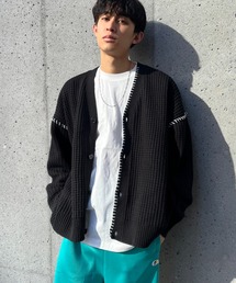 CIAOPANIC | 【2023SSアイテム】ハンドステッチワッフルニットカーディガン(カーディガン/ボレロ)