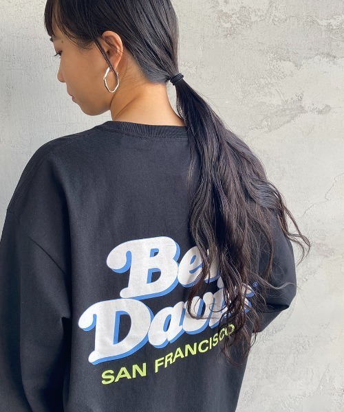 BEN DAVIS（ベンデイビス）の「【WEB限定】[BEN DAVIS/ベンデイビス] SHOP SIGN バックプリントロングスリーブTシャツ（Tシャツ/カットソー・レディース・ブラック/ブルー/ホワイト・M/L/XL）」の3枚目の写真