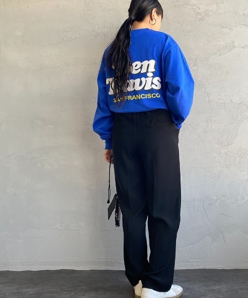 BEN DAVIS（ベンデイビス）の「【WEB限定】[BEN DAVIS/ベンデイビス] SHOP SIGN バックプリントロングスリーブTシャツ（Tシャツ/カットソー・レディース・ブラック/ブルー/ホワイト・M/L/XL）」の6枚目の写真
