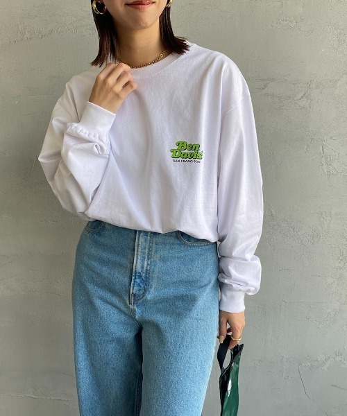 BEN DAVIS（ベンデイビス）の「【WEB限定】[BEN DAVIS/ベンデイビス] SHOP SIGN バックプリントロングスリーブTシャツ（Tシャツ/カットソー・レディース・ブラック/ブルー/ホワイト・M/L/XL）」の7枚目の写真