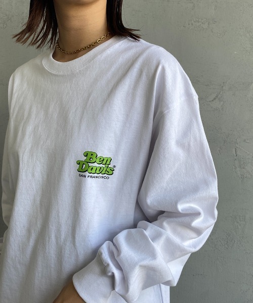 BEN DAVIS（ベンデイビス）の「【WEB限定】[BEN DAVIS/ベンデイビス] SHOP SIGN バックプリントロングスリーブTシャツ（Tシャツ/カットソー・レディース・ブラック/ブルー/ホワイト・M/L/XL）」の14枚目の写真