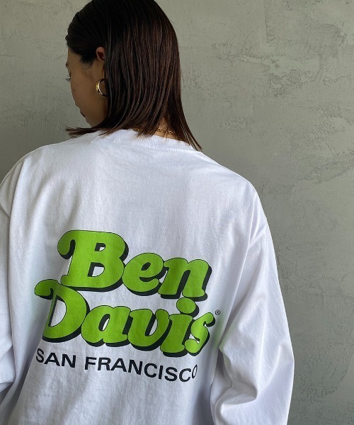 BEN DAVIS（ベンデイビス）の「【WEB限定】[BEN DAVIS/ベンデイビス] SHOP SIGN バックプリントロングスリーブTシャツ（Tシャツ/カットソー・レディース・ブラック/ブルー/ホワイト・M/L/XL）」の16枚目の写真