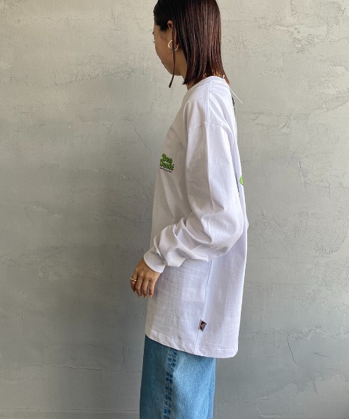 BEN DAVIS（ベンデイビス）の「【WEB限定】[BEN DAVIS/ベンデイビス] SHOP SIGN バックプリントロングスリーブTシャツ（Tシャツ/カットソー・レディース・ブラック/ブルー/ホワイト・M/L/XL）」の12枚目の写真