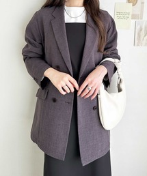 セットアップ対応ゆるっとダブルジャケット