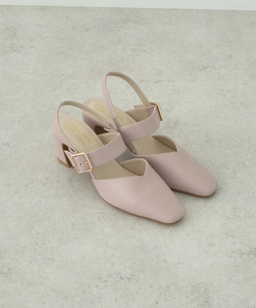 ORiental TRaffic（オリエンタルトラフィック）の「ORientalTRaffic　スクエアトゥパンプス（パンプス・レディース・ブラック/アイボリー/ピンク・M/S/L）」の3枚目の写真