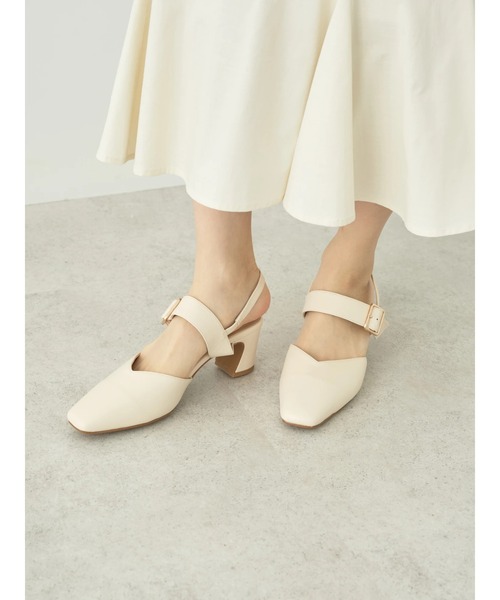 ORiental TRaffic（オリエンタルトラフィック）の「ORientalTRaffic　スクエアトゥパンプス（パンプス・レディース・ブラック/アイボリー/ピンク・M/S/L）」の4枚目の写真