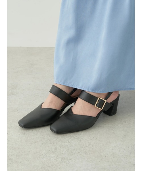 ORiental TRaffic（オリエンタルトラフィック）の「ORientalTRaffic　スクエアトゥパンプス（パンプス・レディース・ブラック/アイボリー/ピンク・M/S/L）」の8枚目の写真