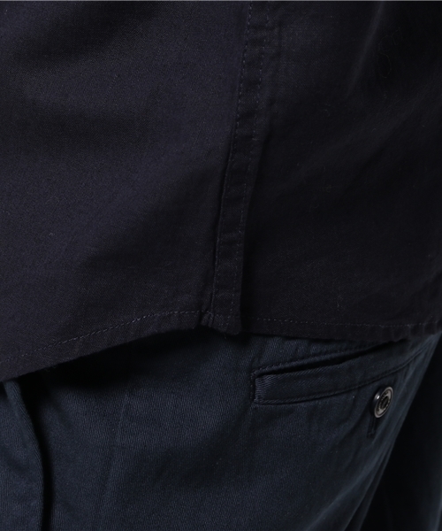 OUTLET（アウトレット）の「【CIAOPANIC TYPY】綿麻ボタンダウン7分袖シャツ（シャツ/ブラウス・メンズ・ネイビー・SMALL）」の10枚目の写真