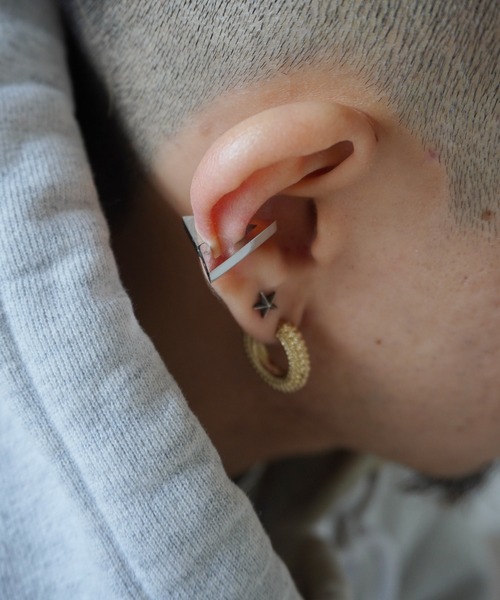 H>FRACTAL-トライアルグルイヤーカフ　ブルー×シルバー H>FRACTAL-トライアルグルイヤーカフ ブルー×シルバー H>FRACTAL