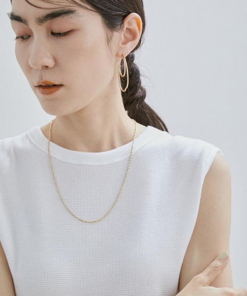 SALON adam et rope'(サロン アダム エ ロペ)の「【Smile Cotton】ノースリーブプルオーバー/タンクトップ(Tシャツ/カットソー・レディース・ブラック/グリーン系その他/ホワイト・FREE)」の20枚目の写真