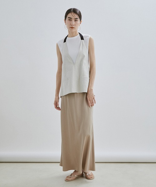 SALON adam et rope'(サロン アダム エ ロペ)の「【Smile Cotton】ノースリーブプルオーバー/タンクトップ(Tシャツ/カットソー・レディース・ブラック/グリーン系その他/ホワイト・FREE)」の21枚目の写真