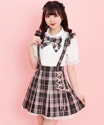 サイドレースアッププリーツスカート