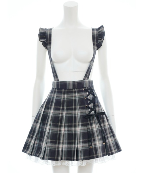 Secret Honey（シークレットハニー）の「サイドレースアッププリーツスカート（スカート・レディース・レッド/ピンク/ダークブラック/ライトピンク/ブラックミックス/ブルー/ネイビー/ピンク系その他/ブルー系その他3・MEDIUM）」の22枚目の写真