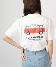 VOLKS WAGEN プリントクルーネック半袖Tシャツ