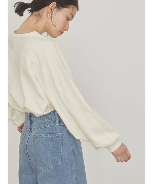 AMERICAN HOLIC(アメリカンホリック)の「ボリュームスリーブカットプルオーバー(Tシャツ/カットソー・レディース・アイボリー/ブルー/チャコールグレー/グリーン系その他3/オレンジ・L/M)」の21枚目の写真
