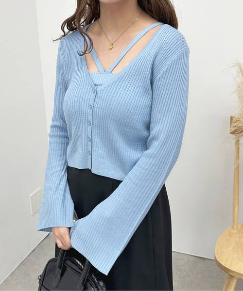 apres jour(アプレジュール)の「ホルターネックアンサンブル【ZOZOTOWN限定アイテム】(アンサンブル・レディース・ブルー/オレンジ/ピンク・X-LARGE/フリー)」の10枚目の写真