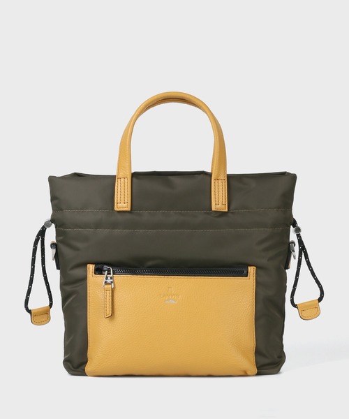新品　ランバンオンブルー ミニトート　ショルダーバッグ　キャンバス　アイボリー LANVIN en Bleu ランバンオンブルー ショルダーバッグ