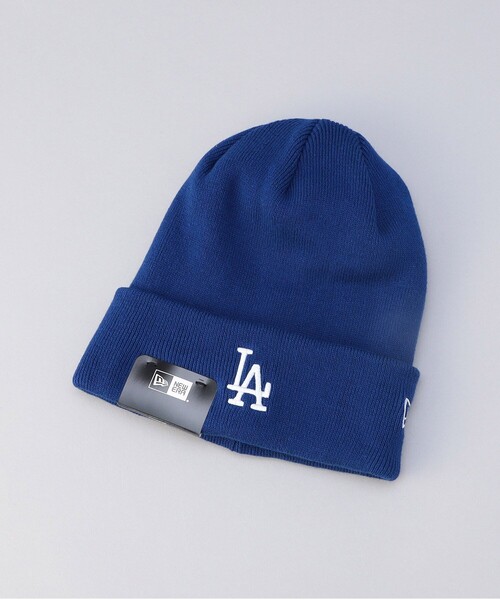 FREAK'S STORE(フリークスストア)の「NEW ERA/ニューエラ Basic Cuff Knit LA/ベーシックカフニット ロサンゼルスドジャース(ロゴニットキャップ)(ニットキャップ/ビーニー・レディース・サックスブルー・ONE SIZE)」の1枚目の写真