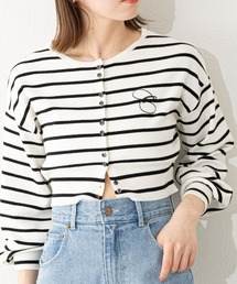 Chico | 【2023SS】胸刺繍ボタンカーディガン(カーディガン/ボレロ)