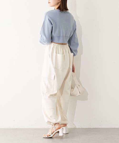 Chico（チコ）の「【2023SS】胸刺繍ボタンカーディガン（カーディガン/ボレロ・レディース・ホワイト/ピンク/ブルー/ホワイト系その他2・FREE）」の18枚目の写真