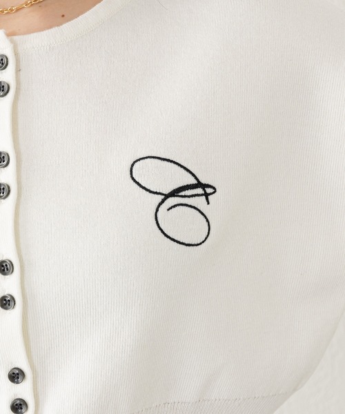 Chico（チコ）の「【2023SS】胸刺繍ボタンカーディガン（カーディガン/ボレロ・レディース・ホワイト/ピンク/ブルー/ホワイト系その他2・FREE）」の20枚目の写真