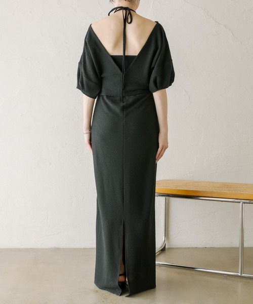 COLLAGE GALLARDAGALANTE(コラージュガリャルダガランテ)の「【OT】ホルターネックセットワンピース/マルチウェイ/2点セットアイテム(ワンピース・レディース・ブラック/ブラウン/ブルー・FREE)」の19枚目の写真