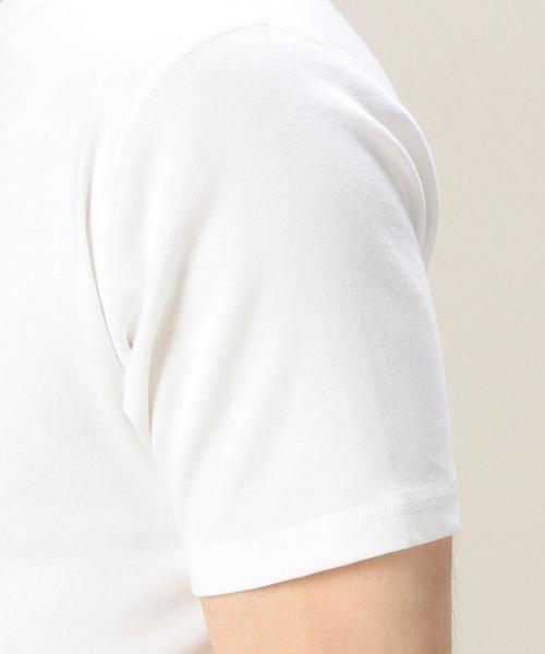 MONKEY TIME（モンキータイム）の「＜monkey time＞ 30フライス ロング ヘンリーネック Tシャツ◆（Tシャツ/カットソー・メンズ・ホワイト/グレー・SMALL/MEDIUM/LARGE）」の3枚目の写真