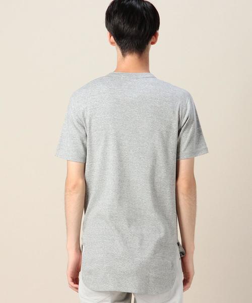 MONKEY TIME（モンキータイム）の「＜monkey time＞ 30フライス ロング ヘンリーネック Tシャツ◆（Tシャツ/カットソー・メンズ・ホワイト/グレー・SMALL/MEDIUM/LARGE）」の11枚目の写真