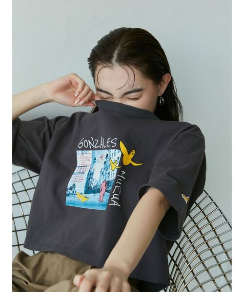 Mark Gonzales（マーク・ゴンザレス）の「MURUA×(What it isNt)ART BY MARK GONZALES フロントフォトTシャツ（Tシャツ/カットソー・レディース・ホワイト/ダークグレー・FREE）」の5枚目の写真