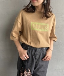[CHUMS/チャムス] ヘビーウェイト チャムスロゴプリントTシャツ
