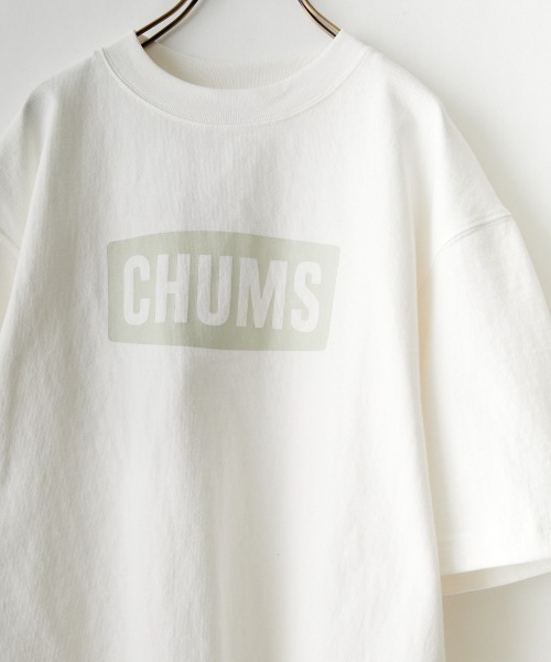 CHUMS（チャムス）の「[CHUMS/チャムス] ヘビーウェイト チャムスロゴプリントTシャツ（Tシャツ/カットソー・レディース・ホワイト/ブラック/グレイッシュベージュ・M/L/XL）」の17枚目の写真