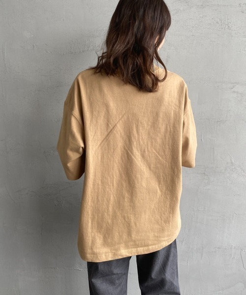 CHUMS（チャムス）の「[CHUMS/チャムス] ヘビーウェイト チャムスロゴプリントTシャツ（Tシャツ/カットソー・レディース・ホワイト/ブラック/グレイッシュベージュ・M/L/XL）」の16枚目の写真
