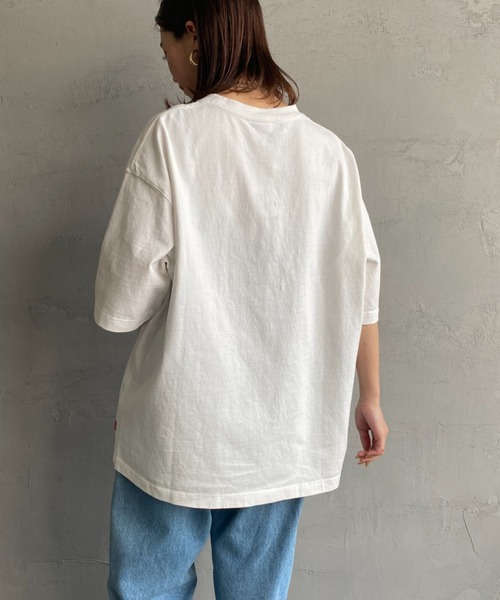 CHUMS（チャムス）の「[CHUMS/チャムス] ヘビーウェイト チャムスロゴプリントTシャツ（Tシャツ/カットソー・レディース・ホワイト/ブラック/グレイッシュベージュ・M/L/XL）」の20枚目の写真