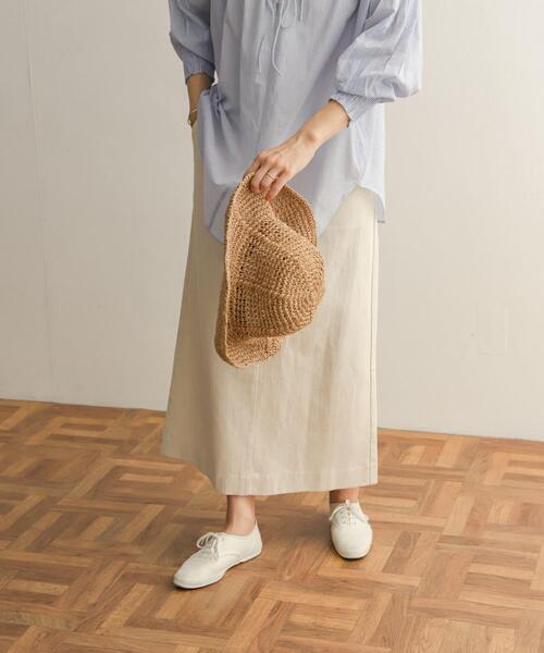 URBAN RESEARCH DOORS（アーバンリサーチドアーズ）の「コットンリネングルカスカート（スカート・レディース・ナチュラル/ベージュ・SMALL/MEDIUM）」の7枚目の写真