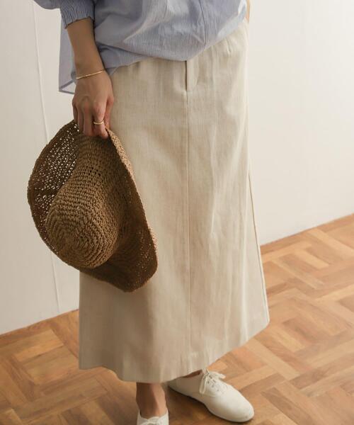 URBAN RESEARCH DOORS（アーバンリサーチドアーズ）の「コットンリネングルカスカート（スカート・レディース・ナチュラル/ベージュ・SMALL/MEDIUM）」の10枚目の写真