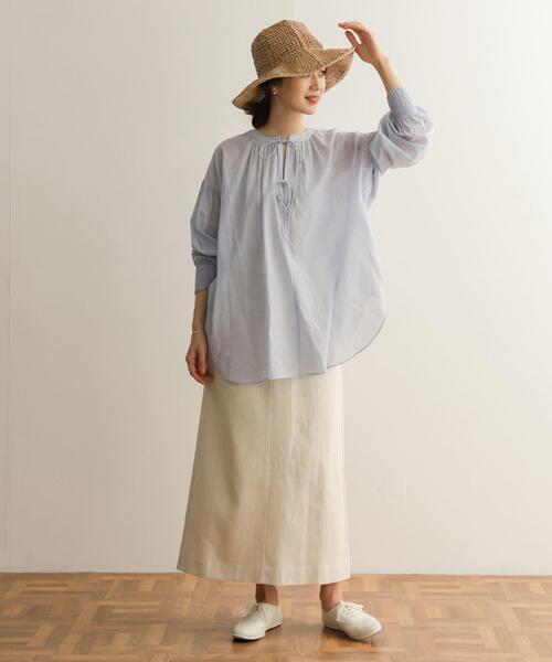 URBAN RESEARCH DOORS（アーバンリサーチドアーズ）の「コットンリネングルカスカート（スカート・レディース・ナチュラル/ベージュ・SMALL/MEDIUM）」の15枚目の写真