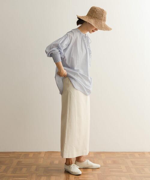 URBAN RESEARCH DOORS（アーバンリサーチドアーズ）の「コットンリネングルカスカート（スカート・レディース・ナチュラル/ベージュ・SMALL/MEDIUM）」の16枚目の写真