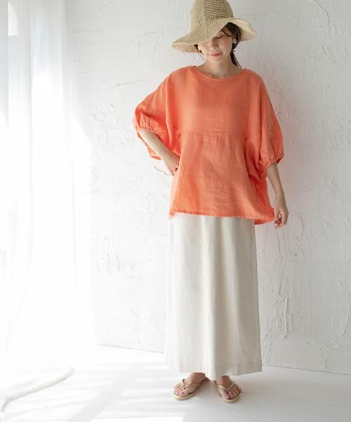 URBAN RESEARCH DOORS（アーバンリサーチドアーズ）の「コットンリネングルカスカート（スカート・レディース・ナチュラル/ベージュ・SMALL/MEDIUM）」の17枚目の写真