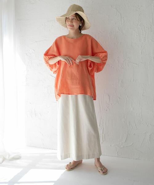 URBAN RESEARCH DOORS（アーバンリサーチドアーズ）の「コットンリネングルカスカート（スカート・レディース・ナチュラル/ベージュ・SMALL/MEDIUM）」の19枚目の写真