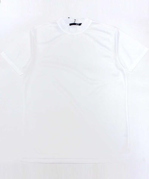 SHISKY（シスキー）の「【GOLF】ゴルフウェア　モックネックT（Tシャツ/カットソー・メンズ・チャコール/ブラック/オフホワイト・M/L/XL）」の4枚目の写真