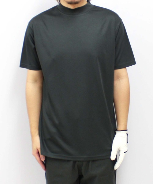 SHISKY（シスキー）の「【GOLF】ゴルフウェア　モックネックT（Tシャツ/カットソー・メンズ・チャコール/ブラック/オフホワイト・M/L/XL）」の8枚目の写真