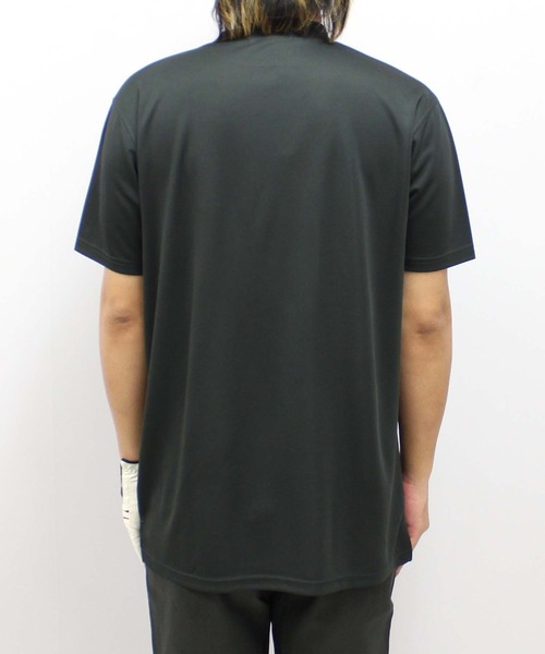 SHISKY（シスキー）の「【GOLF】ゴルフウェア　モックネックT（Tシャツ/カットソー・メンズ・チャコール/ブラック/オフホワイト・M/L/XL）」の10枚目の写真