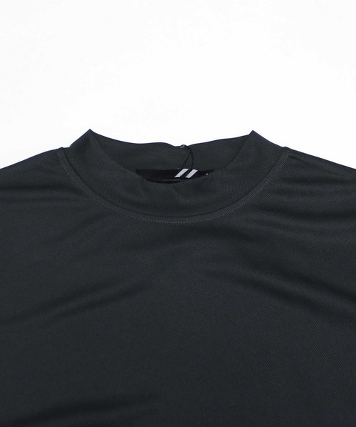 SHISKY（シスキー）の「【GOLF】ゴルフウェア　モックネックT（Tシャツ/カットソー・メンズ・チャコール/ブラック/オフホワイト・M/L/XL）」の11枚目の写真