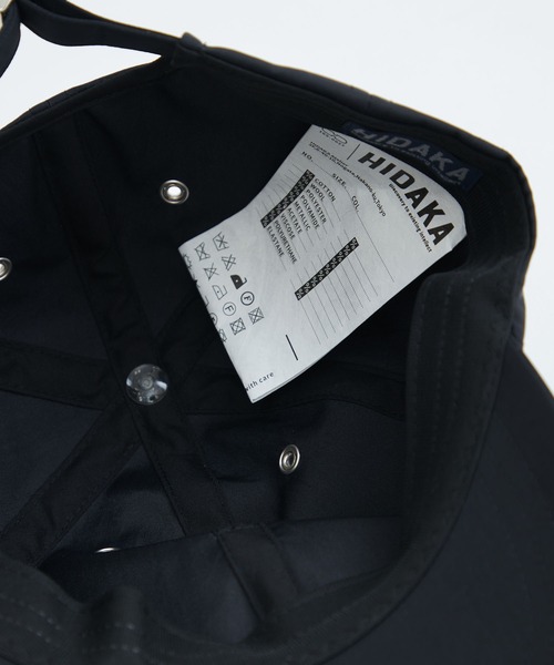 HIDAKA（ヒダカ）の「【HIDAKA/ヒダカ】DAD CAP（キャップ・メンズ・ブラック・FREE）」の3枚目の写真