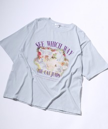 Salong hameu（サロン ハミュー）の「キャット フォトプリントTシャツ/猫Tシャツ/猫モチーフ（Tシャツ/カットソー・メンズ）」