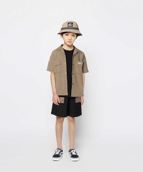CAMP7(キャンプセブン)の「【CAMP7】マチポケットシャツ(シャツ/ブラウス・キッズ・ライトベージュ/ブルー/ベージュ/ブラック・140/160/130/105/120/150)」の7枚目の写真