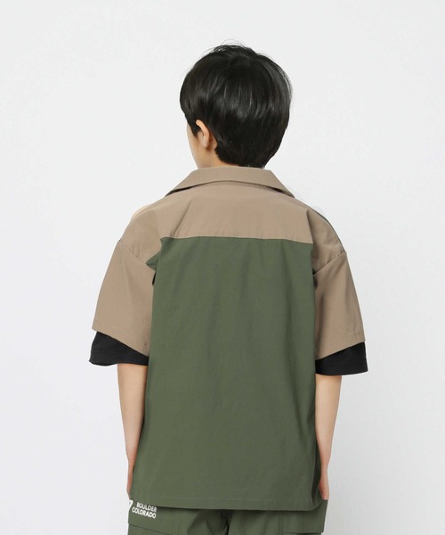 CAMP7(キャンプセブン)の「【CAMP7】マチポケットシャツ(シャツ/ブラウス・キッズ・ライトベージュ/ブルー/ベージュ/ブラック・140/160/130/105/120/150)」の10枚目の写真