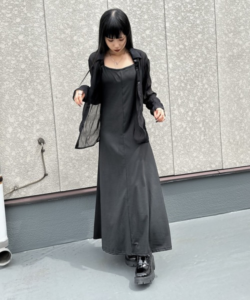 LVEU.(ラブユ.)の「【ZOZOTOWN限定】Shirring sheer shirt / シャーリングシアーシャツ(シャツ/ブラウス・レディース・ブラック/アイボリー・FREE)」の16枚目の写真