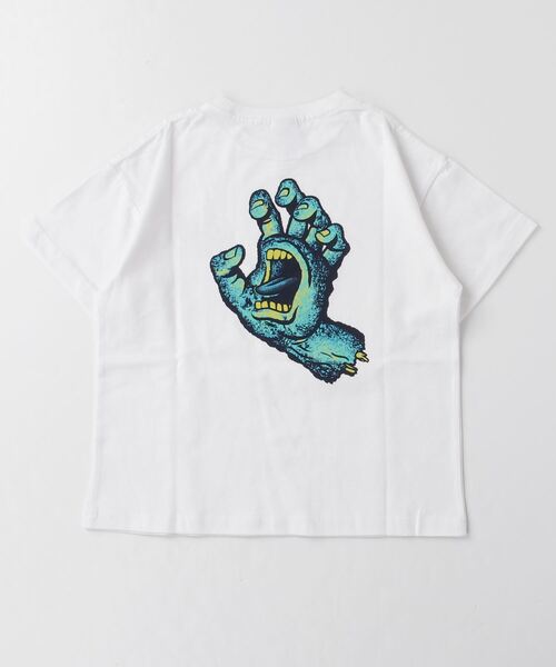 SANTA CRUZ(サンタクルーズ)の「SANTACRUZ/サンタクルーズ キッズ Tシャツ STREET CREEP HAND T 23MS621-42(Tシャツ/カットソー・キッズ・ダークグリーン/ブラック/ホワイト・130cm/150cm/140cm/160cm)」の2枚目の写真