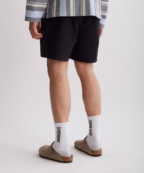 Saturdays NYC（サタデーズ ニューヨークシティ ）の「Mario Cotton Gym Short（その他パンツ・メンズ・ブラック/オリーブ/サックスブルー/レッド・X-SMALL/XL/L/M/S）」の5枚目の写真